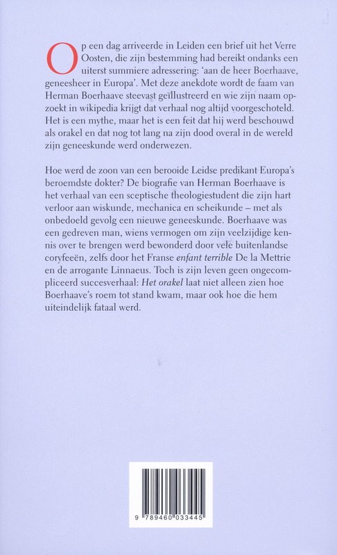 Achterkant van Het orakel
