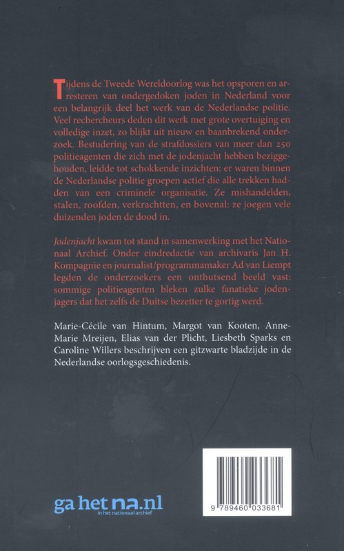 Achterkant van Jodenjacht