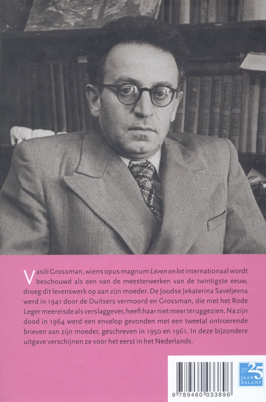 Achterkant van Brieven aan mijn moeder