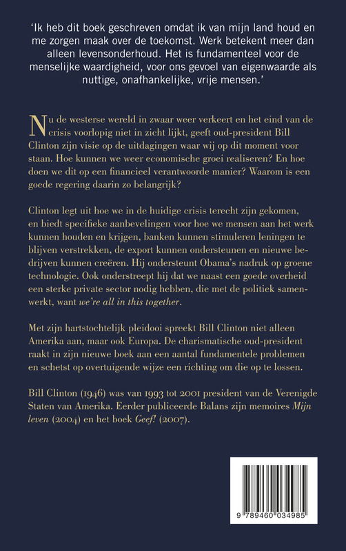 Achterkant van Aan het werk