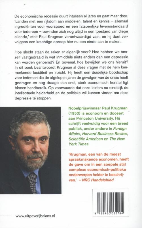 Achterkant van Stop deze despressie nu