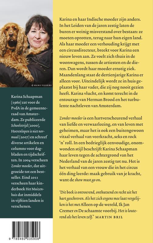 Achterkant van Zonder moeder