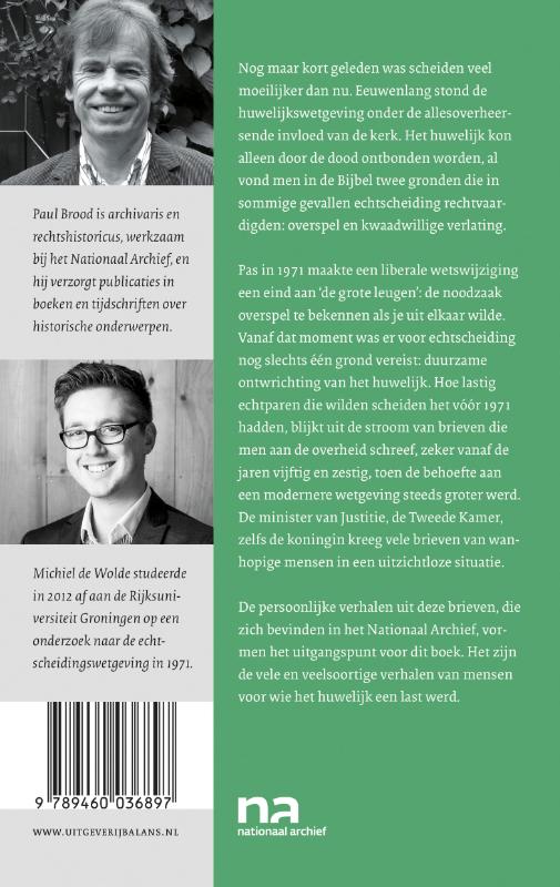 Achterkant van Scheiden doet lijden