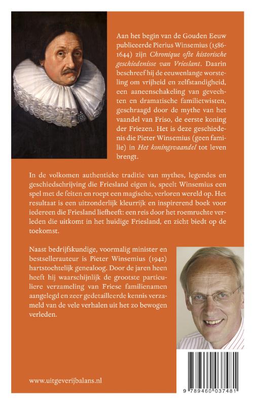 Achterkant van Het koningsvaandel
