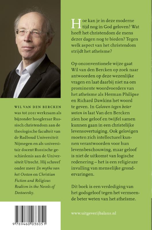 Achterkant van Geloven tegen beter weten in