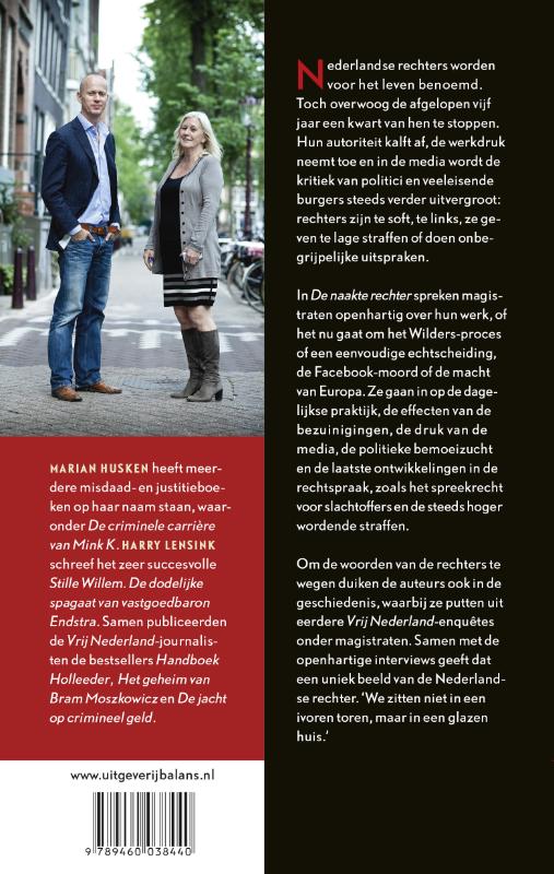 Achterkant van De naakte rechter
