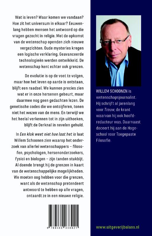 Achterkant van Een klok weet niet hoe laat het is