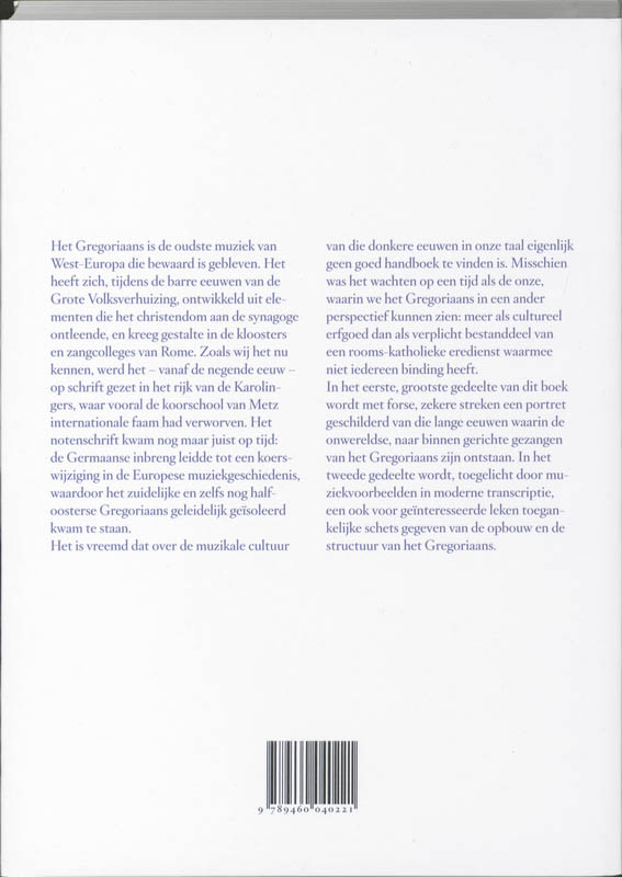 Achterkant van Muziek tussen hemel en aarde