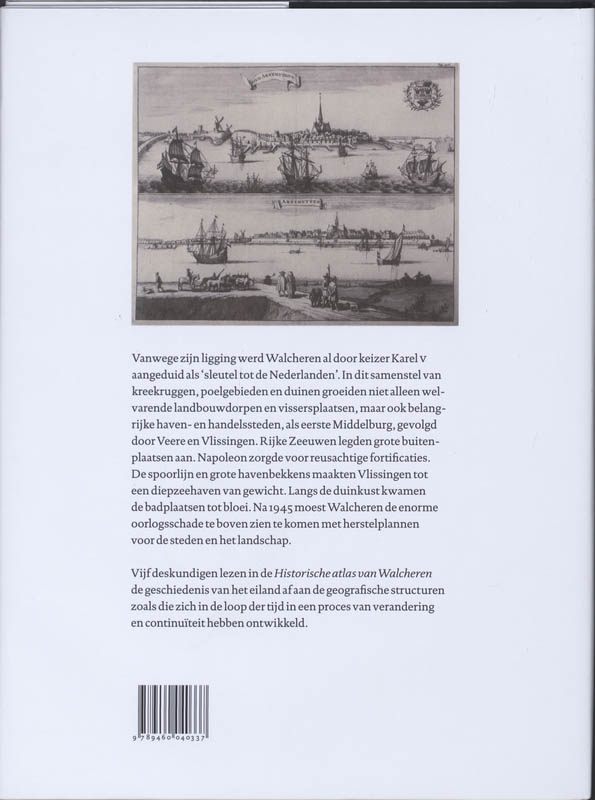 Achterkant van Historische atlas van Walcheren