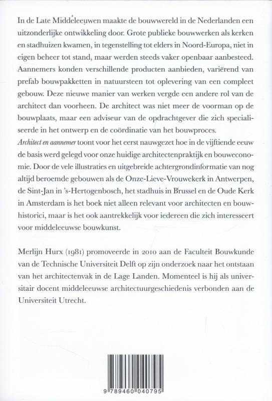Achterkant van Architect en aannemer