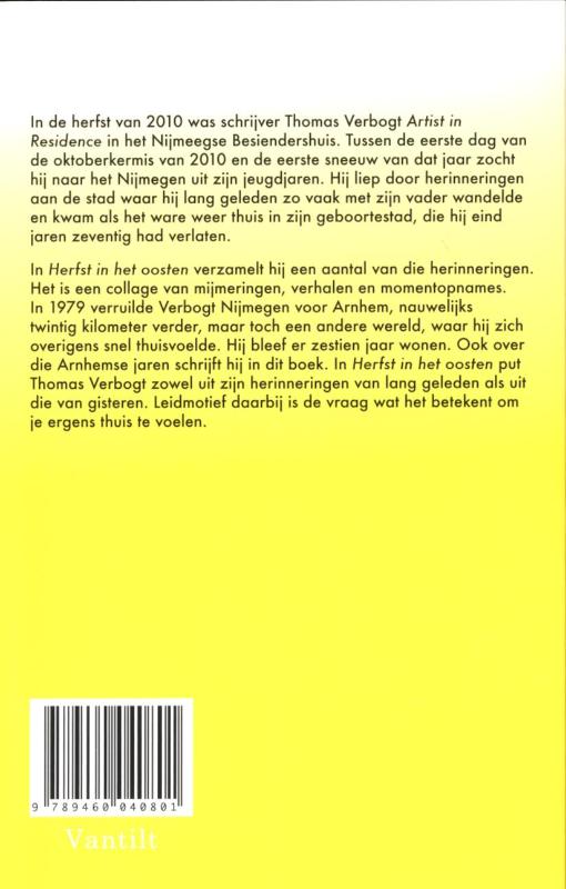 Achterkant van Herfst in het Oosten