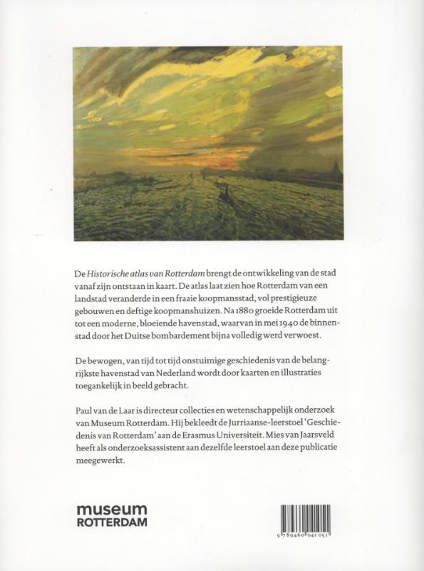 Achterkant van Historische atlas van Rotterdam