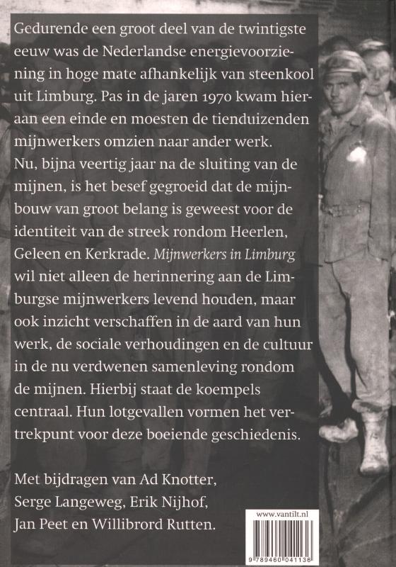 Achterkant van Mijnwerkers in Limburg