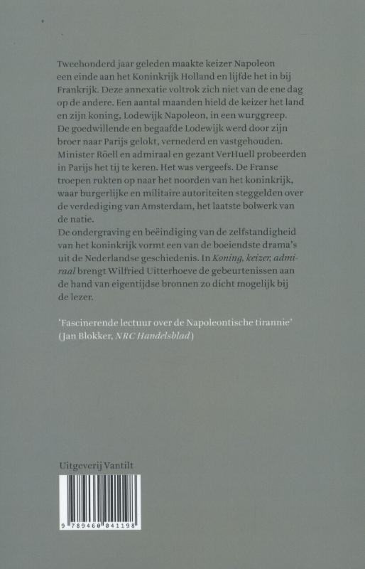 Achterkant van Koning, keizer, admiraal