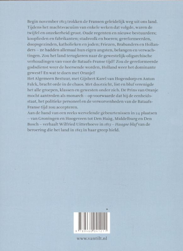 Achterkant van 1813- Haagse bluf
