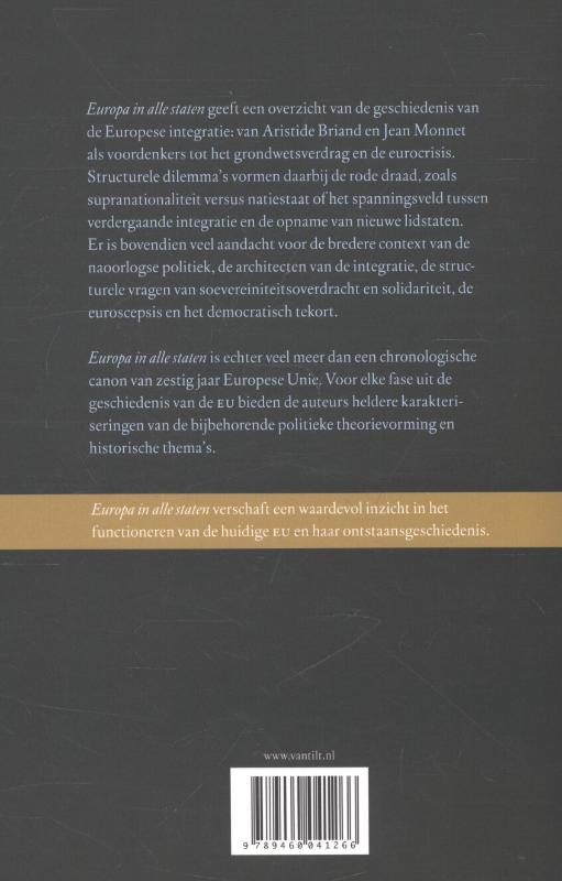 Achterkant van Europa in alle staten