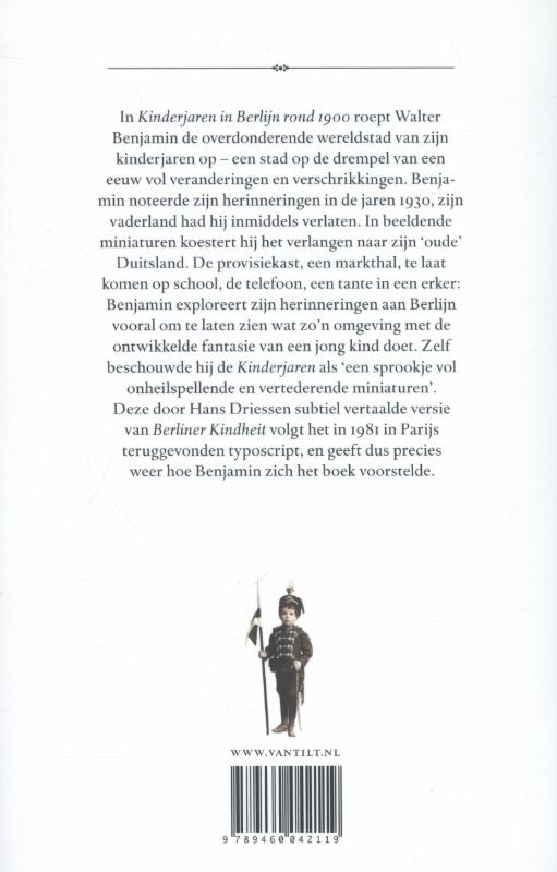 Achterkant van Kinderjaren in Berlijn