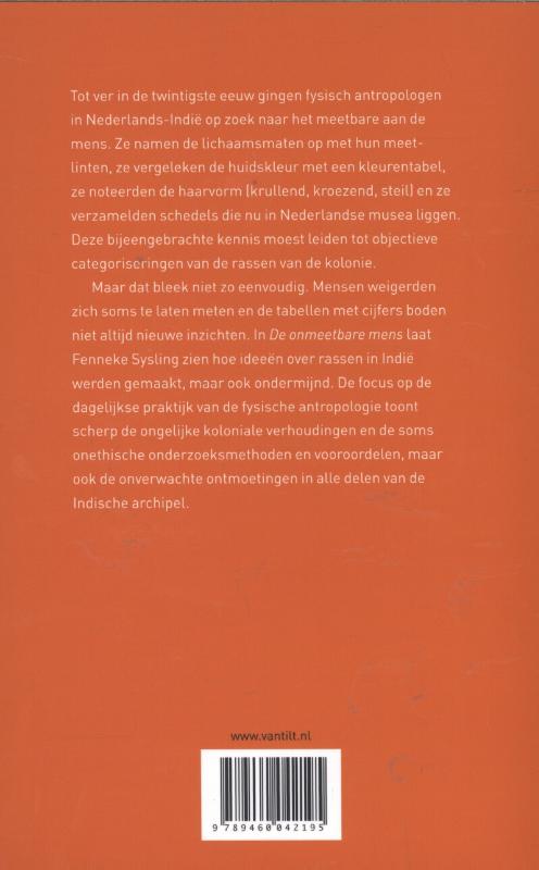 Achterkant van De onmeetbare mens