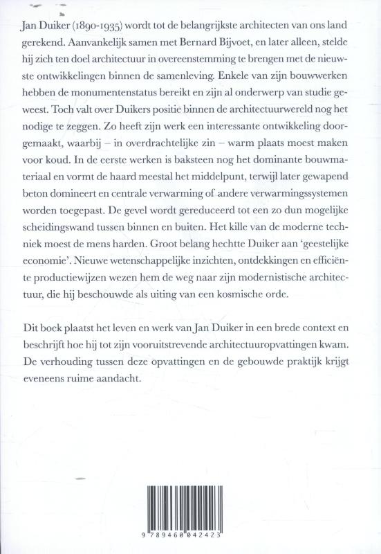 Achterkant van Jan Duiker, bouwkundig ingenieur (1890-1935)