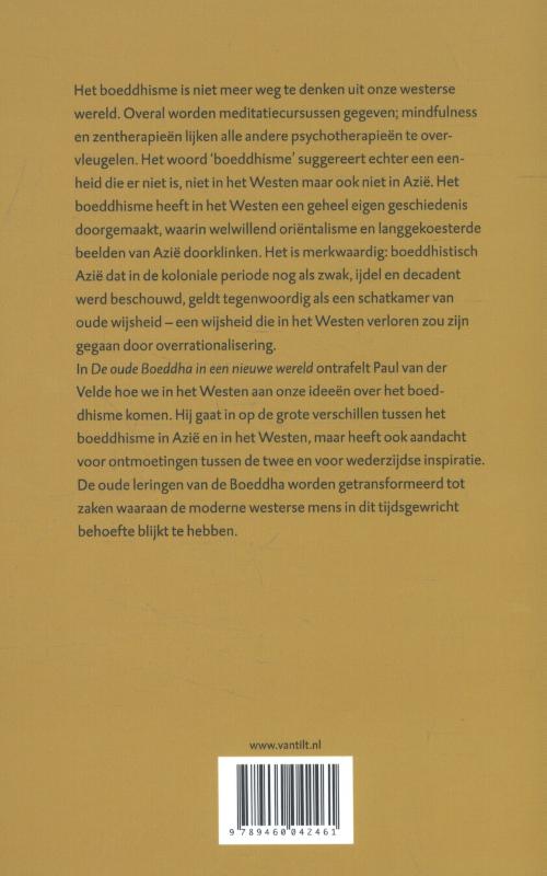 Achterkant van De oude Boeddha in een nieuwe wereld