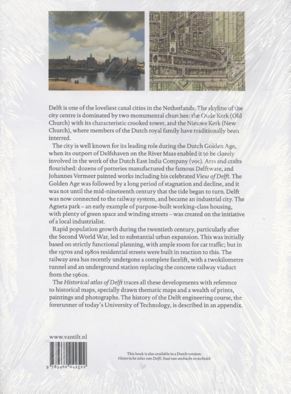 Achterkant van Historical atlas of Delft