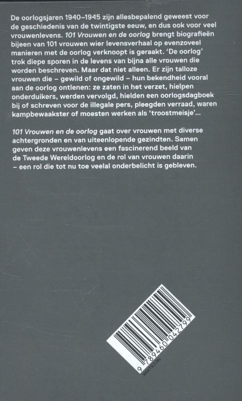 Achterkant van 101 Vrouwen en de oorlog