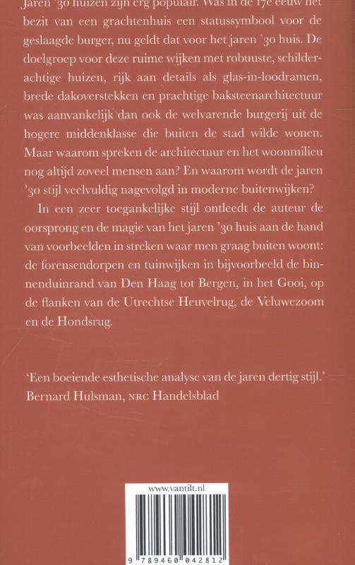 Achterkant van De magie van het jaren '30 huis