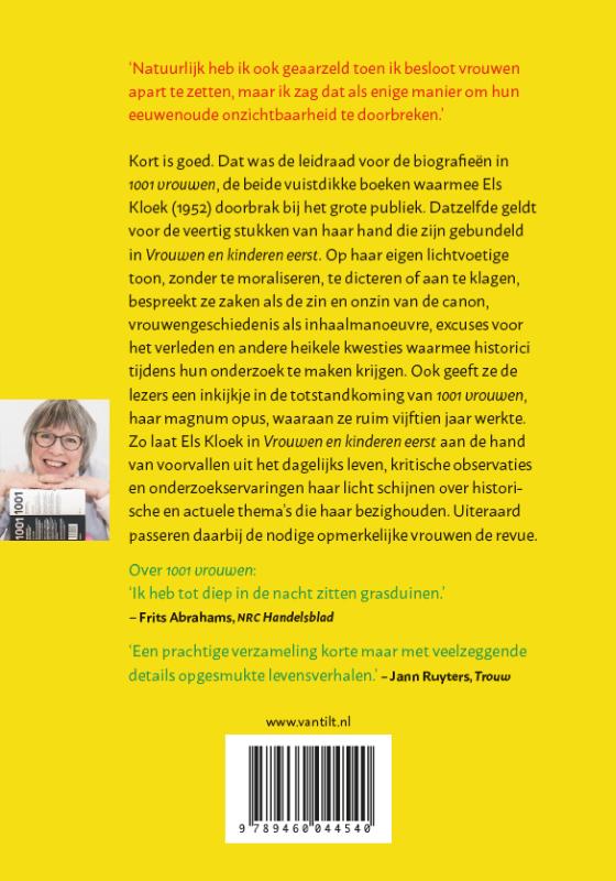 Achterkant van Vrouwen en kinderen eerst