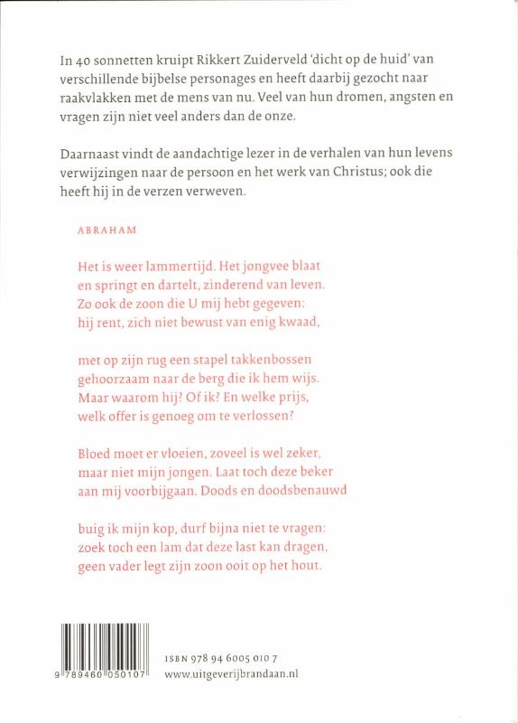 Achterkant van Adam zaait radijzen