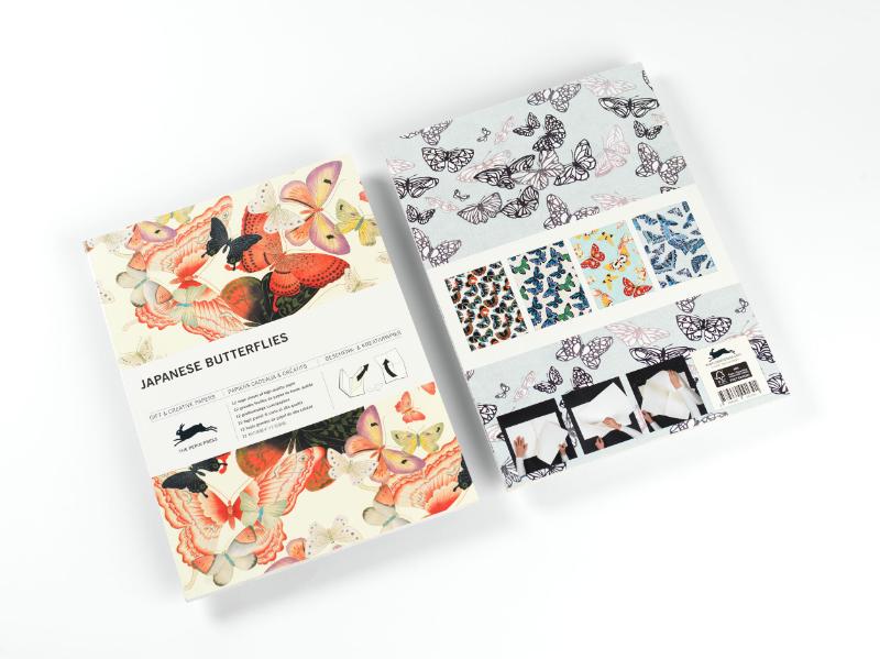 Achterkant van Japanese Butterflies