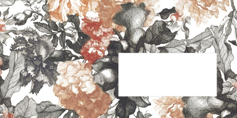 Achterkant van Floral Engravings