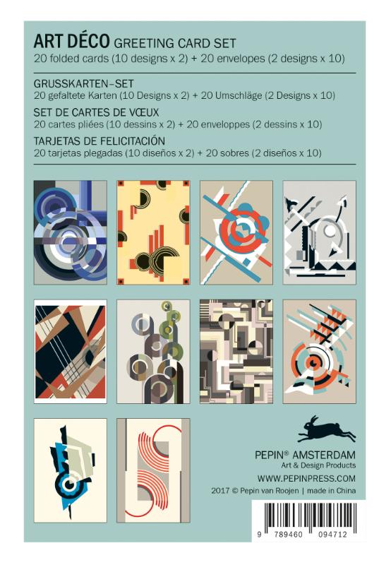 Achterkant van Art Deco