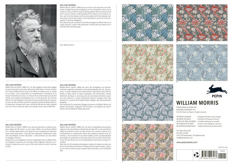 Achterkant van William Morris