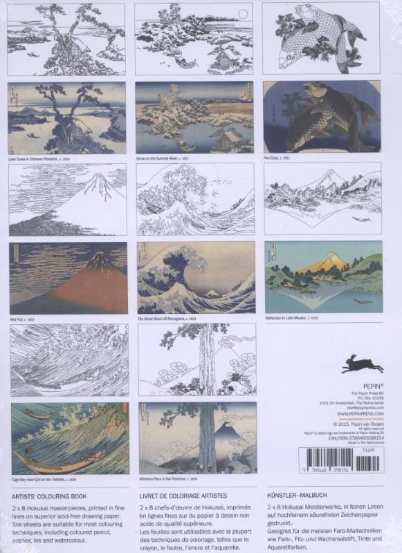 Achterkant van Hokusai