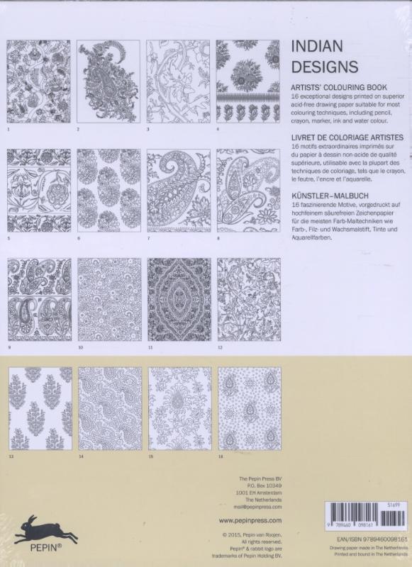 Achterkant van Indian Designs
