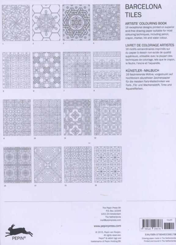 Achterkant van Barcelona Tiles