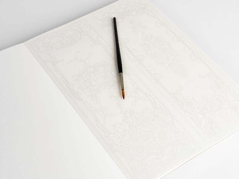 Achterkant van Art Nouveau