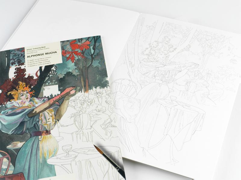 Achterkant van Alphonse Mucha