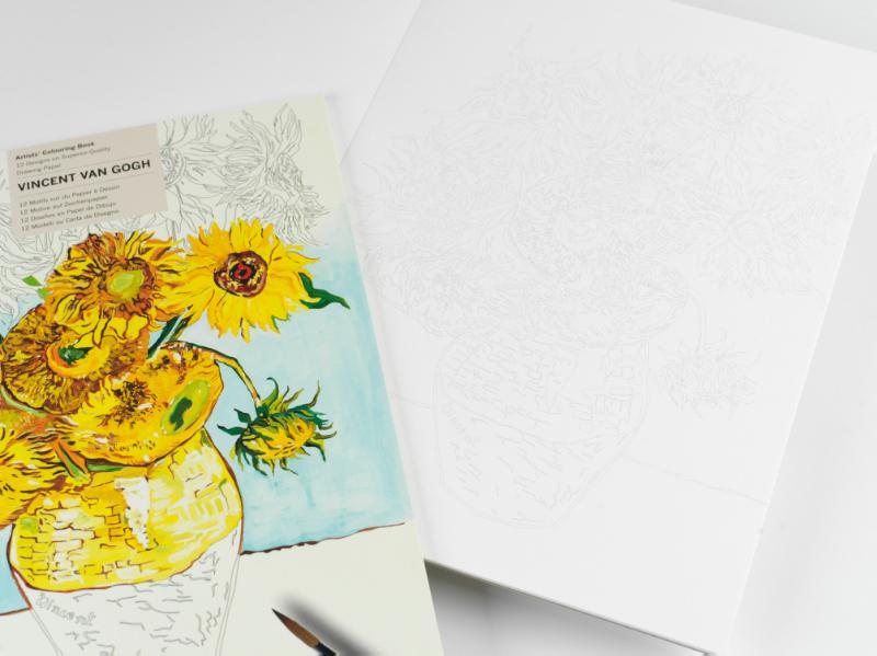 Achterkant van Vincent van Gogh