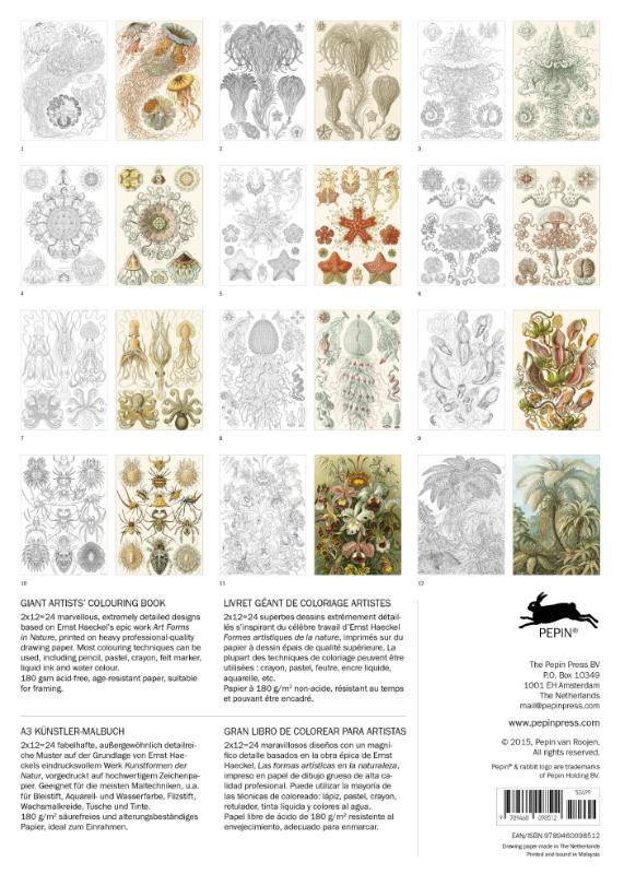Achterkant van Artforms in Nature