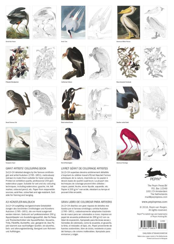 Achterkant van Audubon's Birds of America