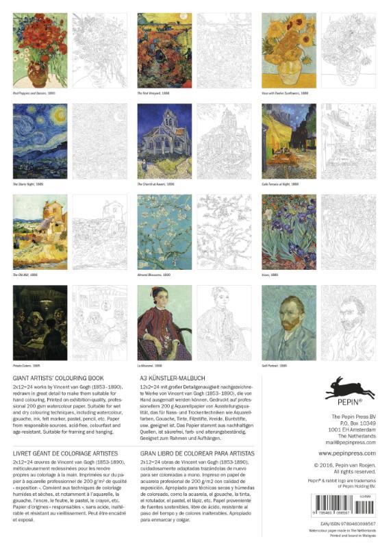 Achterkant van Vincent Van Gogh