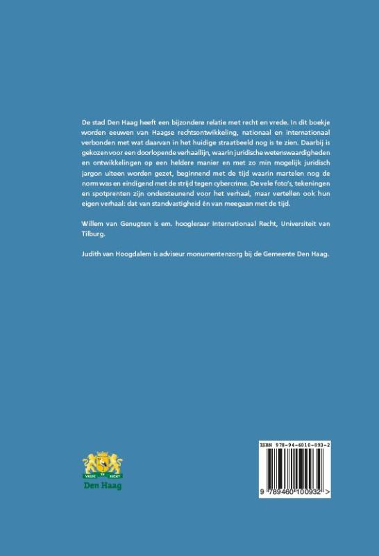 Achterkant van De lange adem van recht en (v)rede