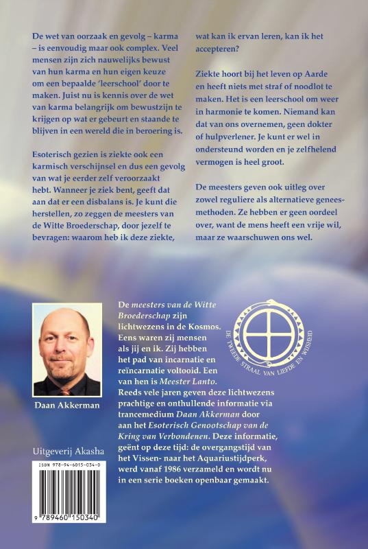 Achterkant van Ziekte, karma en de weg naar genezing