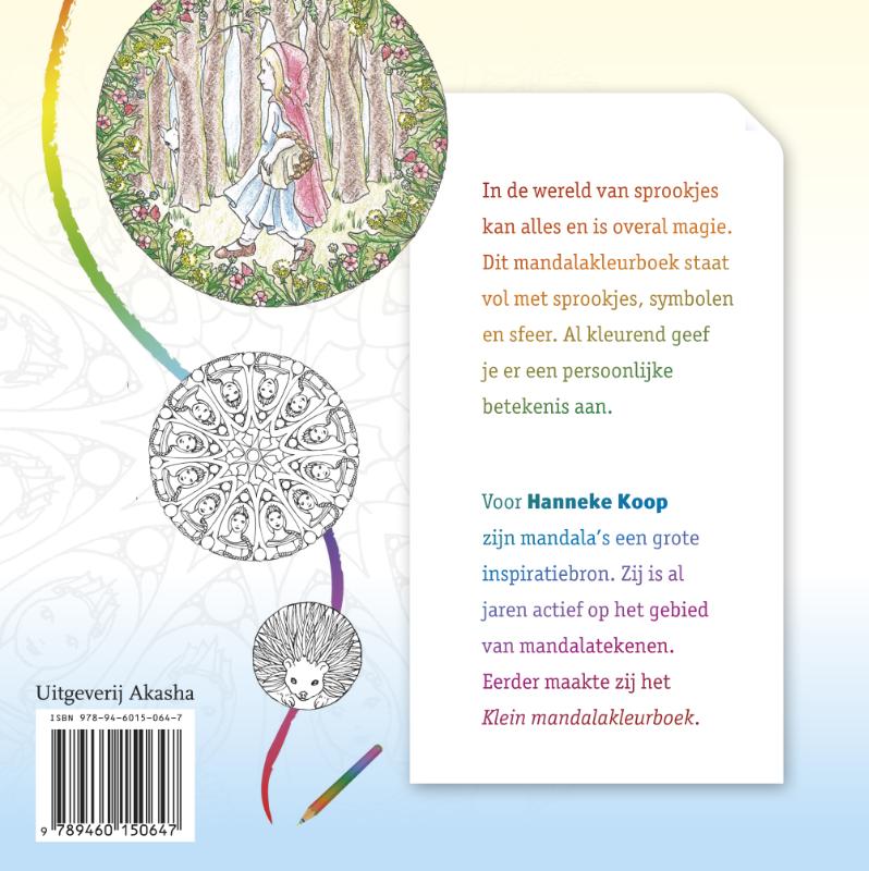 Achterkant van Sprookjesmandalas kleuren