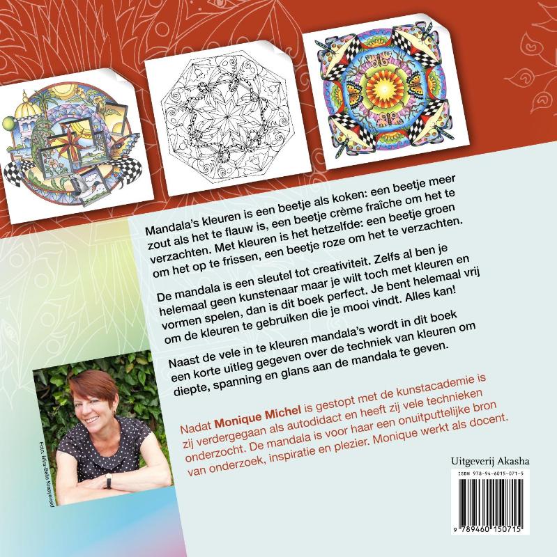 Achterkant van Mandalakleurboek
