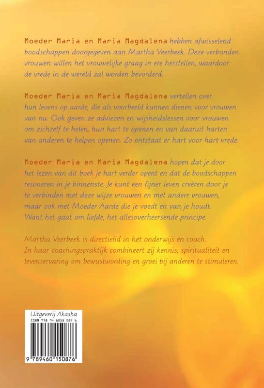 Achterkant van Moeder Maria en Maria Magdalena vertellen