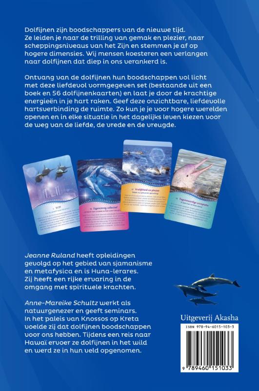 Achterkant van Dolfijnen - boodschappen vol licht