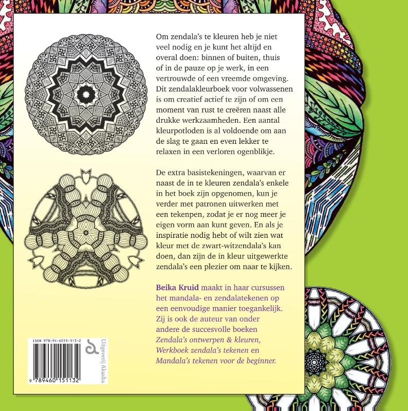 Achterkant van Zendalakleurboek