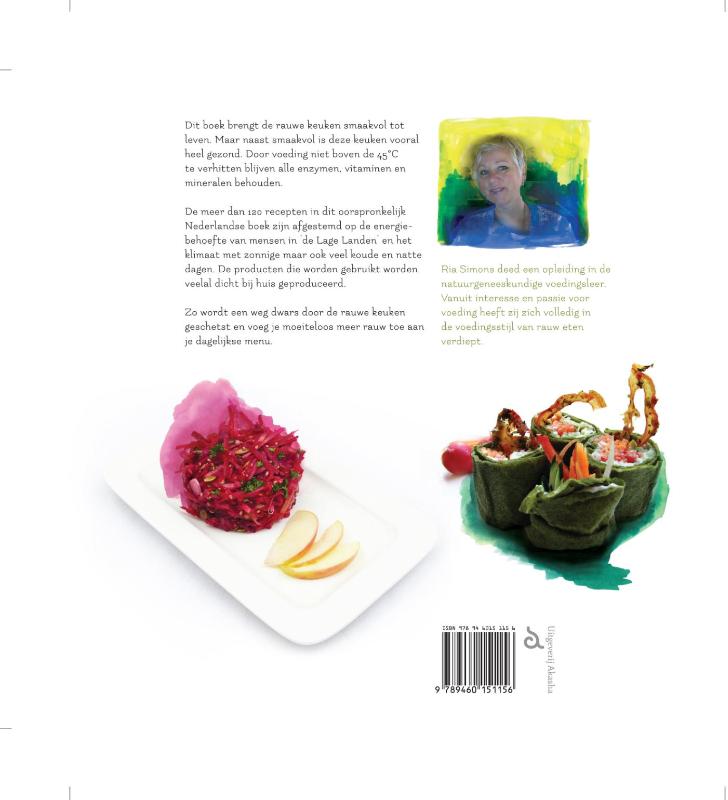 Achterkant van Rauw eten in de Lage Landen
